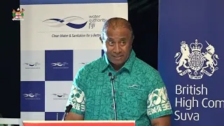 Fiji’s Minister for Public Works officiates at the launch of Fiji Water Sector Strategy 2050