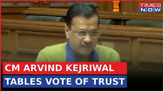 CM Arvind Kejriwal Tables Vote of Trust in Delhi Assembly, Alleges Attempt to Topple Government