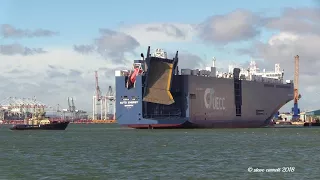 UECC Vehicles Carrier 'Auto Energy' departs Southampton to Zeebrugge 18/01/18