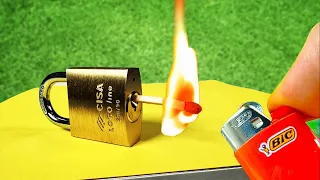 How to Open a Lock with Matches | Two Tricks to Force a Padlock