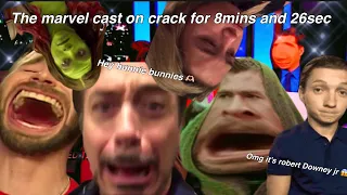 The marvel cast on crack for 8 minutes and 26 seconds 😁 || Isheexeditz