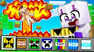 EXPLOTAMOS LAS TNT MAS PELIGROSAS DE TODO MINECRAFT 😱💣 Estas TNT Existen en Minecraft!!