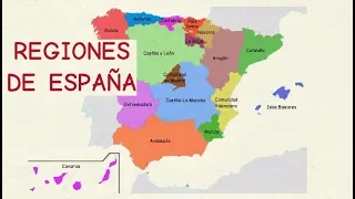 Learn Spanish: Spanish regions (basic level)