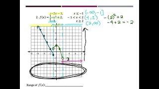 Precalculus: Graphing Piecewise Functions