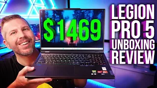 Legion Pro 5 (2023) Unboxing Review! 10+ Game Benchmarks! Ryzen 7 7745HX and RTX 4060 Tested!