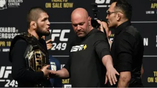 Khabib Nurmagomedov and Tony Ferguson roasting each other for 16 minutes and 28 seconds