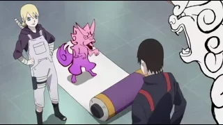 Sai Teaching Inojin How To Use Super Beast Scroll - Boruto: Naruto Next Generations!