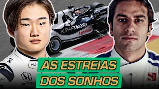 5 ESTREIAS DOS SONHOS de pilotos da F1