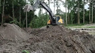 Trying To Beat The Rain On This Pond Build