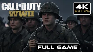 Call of Duty WWII Full Game Walkthrough (Includes chapters) | 4K [60 FPS]