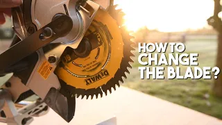 How to change the blade on a miter saw