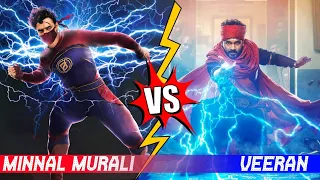 Minnal murali vs Veeran (Kumaran) _ Who is Powerful Superhero? _ Don't Skip.