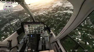 Helicopter Sim Flight over Moscow Idaho Microsoft Flight Simulator ripped from the headlines flight