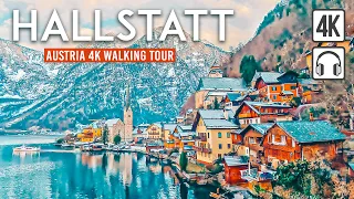 HALLSTATT Winter 4K Walking Tour (Austria) - Captions & Immersive Sound [4K Ultra HD/60fps]