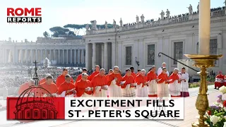 Excitement fills St. Peter's Square as Pope Francis creates 21 new cardinals