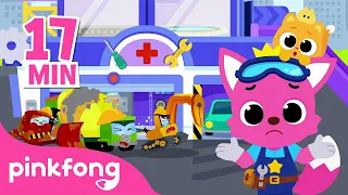 Ouch! Where are you hurting? | Car Hospital | Pinkfong Car Story