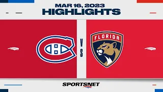 NHL Highlights | Canadiens vs. Panthers - March 16, 2023