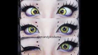 SHOWCASE: Circle Lenses - Sweety Queen Light Yellow on dark eyes (Uniqso)