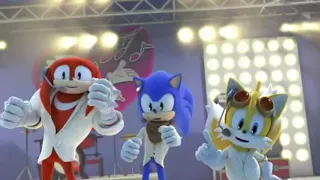 Knuckles Sonic et Tails chantent la chansons boys band pourri sonic boom