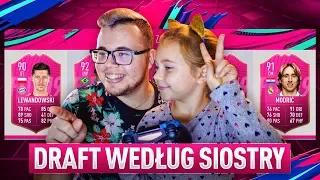 MŁODSZA SIOSTRA WYBIERA MI DRAFT! | FIFA 19 + MOJE NOWE STANOWISKO