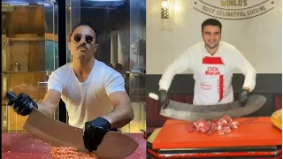 Knife skills! Salt bae vs CZN Burak