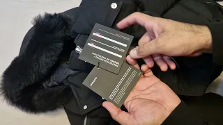 Moose Knuckles 3Q Black Fur Hood Down Jacket Unboxing and Review