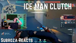 TSM Subroza REACTS to Marved CLUTCH in VCT… ICE MAN | VALORANT Clips
