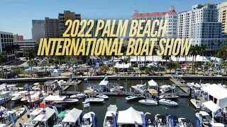 2022 Palm Beach International Boat show! Drone shots and walk around!