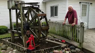 Operating Water Wheel