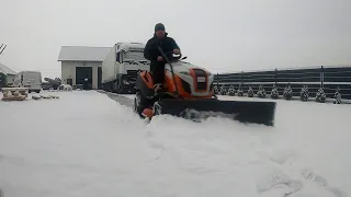 Wielki test małego pługa śnieżnego I STHIL RT5097 Z + pług śnieżny I RMK PL