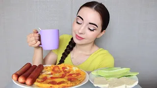 У НАС С ЛЮБИМЫМ ГОД / ЗАВТРАК MUKBANG asmr Ayka Emilly