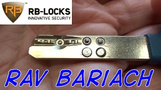 (1317) Rav Bariach Pin-in-Pin DImple Lock Picked & Gutted