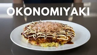 How to make Okonomiyaki at home (a SIMPLE Japanese street food recipe)