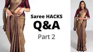 Saree Hacks Part 2 | How to Wear Saree for Beginners | Tia Bhuva