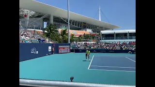 Casper Ruud serve Miami Open 2022 03 27