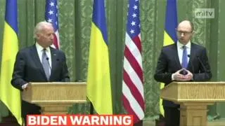 mitv - US VP Joe Biden says Ukraine is "on the verge of being torn apart"