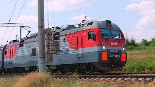 ЭП1М-643 с Пассажирским поездом 492С Адлер — Казань