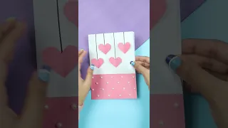 DIY Handmade Valentines Day Card |How to make a valentine's day card #shorts