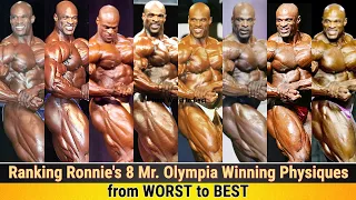 Ranking Ronnie Coleman's 8 Mr. Olympia Winning Physiques from Worst to Best