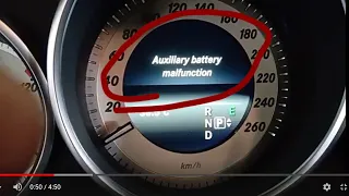 auxiliary battery malfunction mercedes e class w212 replace ( E300.E350)