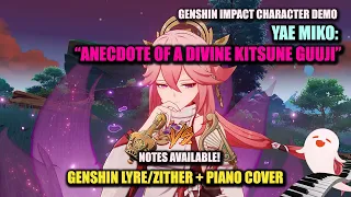 Yae Miko Demo Theme: "Anecdote of a Divine Kitsune Guuji" | Genshin Impact Lyre and Zither Cover