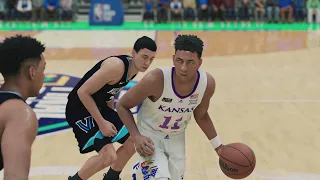 Kansas vs Villanova - 2022 NCAA Final Four Semifinal 4/2/2022 Full Game Sim - (NBA 2K22)