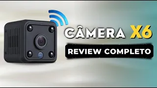 Mini Câmera X6 com Wi-Fi (Como usar a câmera X6) Câmera com Visão Noturna e acesso Remoto | REVIEW