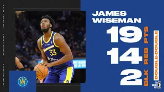 James Wiseman Posts First-Half Double-Double Against Ignite