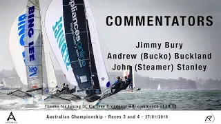 January 27th Australian Championships 2019 Race 3 & 4