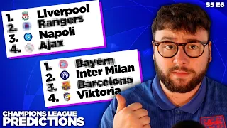 22/23 CHAMPIONS LEAGUE PREDICTIONS!