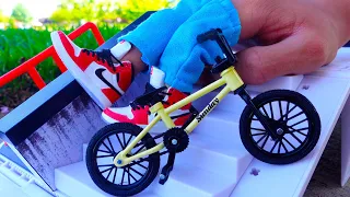 BMX Finger | Tech Deck Transforming Park Unboxing | Tricks On Figer BMX Bike