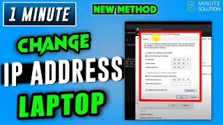 How to change IP address in laptop 2024