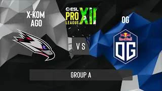 CS:GO - OG vs. x-kom AGO [Inferno] Map 2 - ESL Pro League Season 12 - Group A - EU