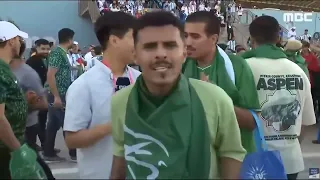 مشجع سعودي يسأل المراسل: ويرز ميسي